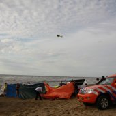 Reanimatie na verdrinking strand Katwijk